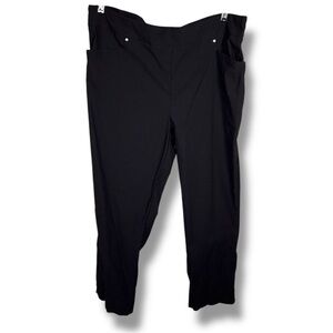 XXL Hilary Radley Black Pull On Pants Stretch Treggings Trousers